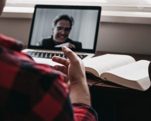 Videocall während Pandemie Corona